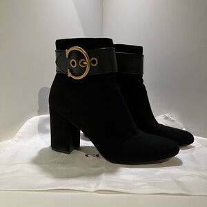 COACH Suede Black Ankle Boot